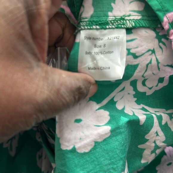 Xenia Xirena Aurie Cotton Puff-Sleeve Mini Dress S - Picture 9 of 10